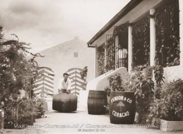 Old photo of the liqueur distillery Senior & Co
